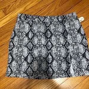 GARAGE snakeskin print skirt